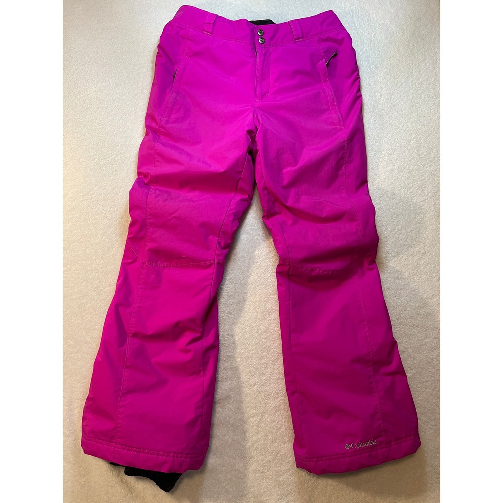 Columbia Womens Pink Insulated Snow Pants Ski Snowboard Size S Regular